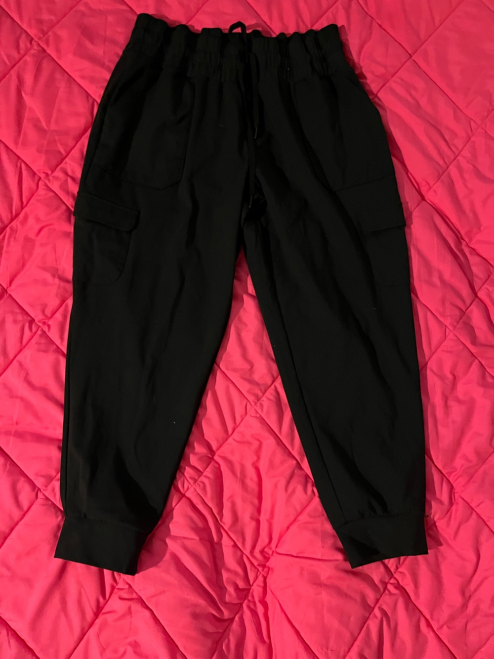 Mondetta Black Cargo Jogger Pants
